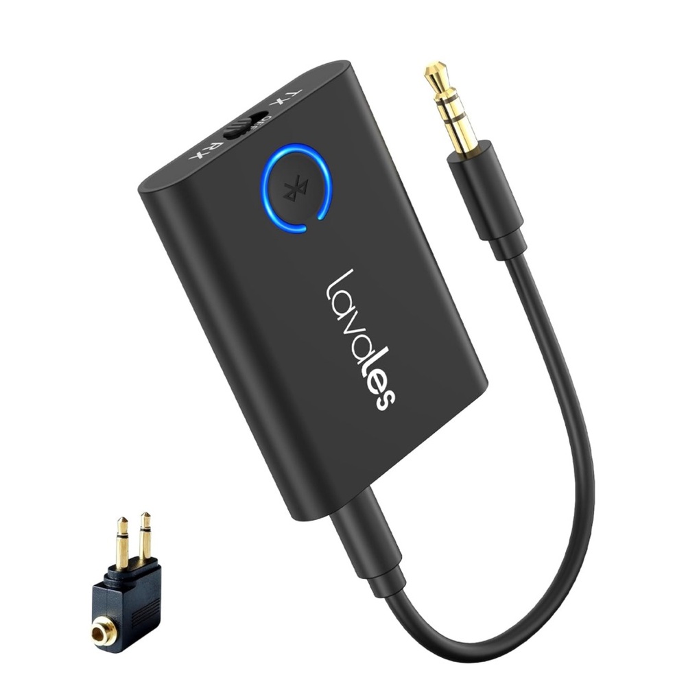 Bluetooth 5.3 Adapter to 2 Wireless Headphones